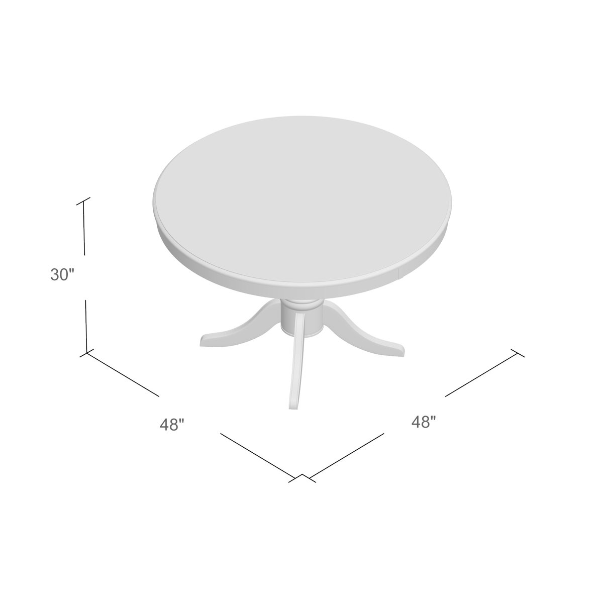 Three Posts™ Itchington 48'' Solid Wood Pedestal Dining Table & Reviews